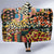 Africa Animal Pattern Hooded Blanket