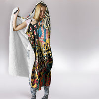 Africa Animal Pattern Hooded Blanket