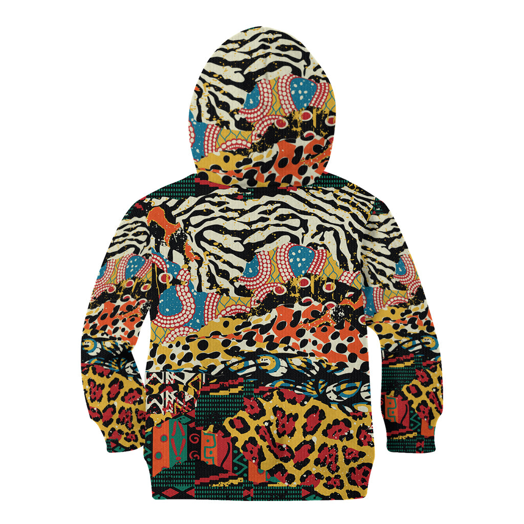 Africa Animal Pattern Kid Hoodie - Wonder Print Shop