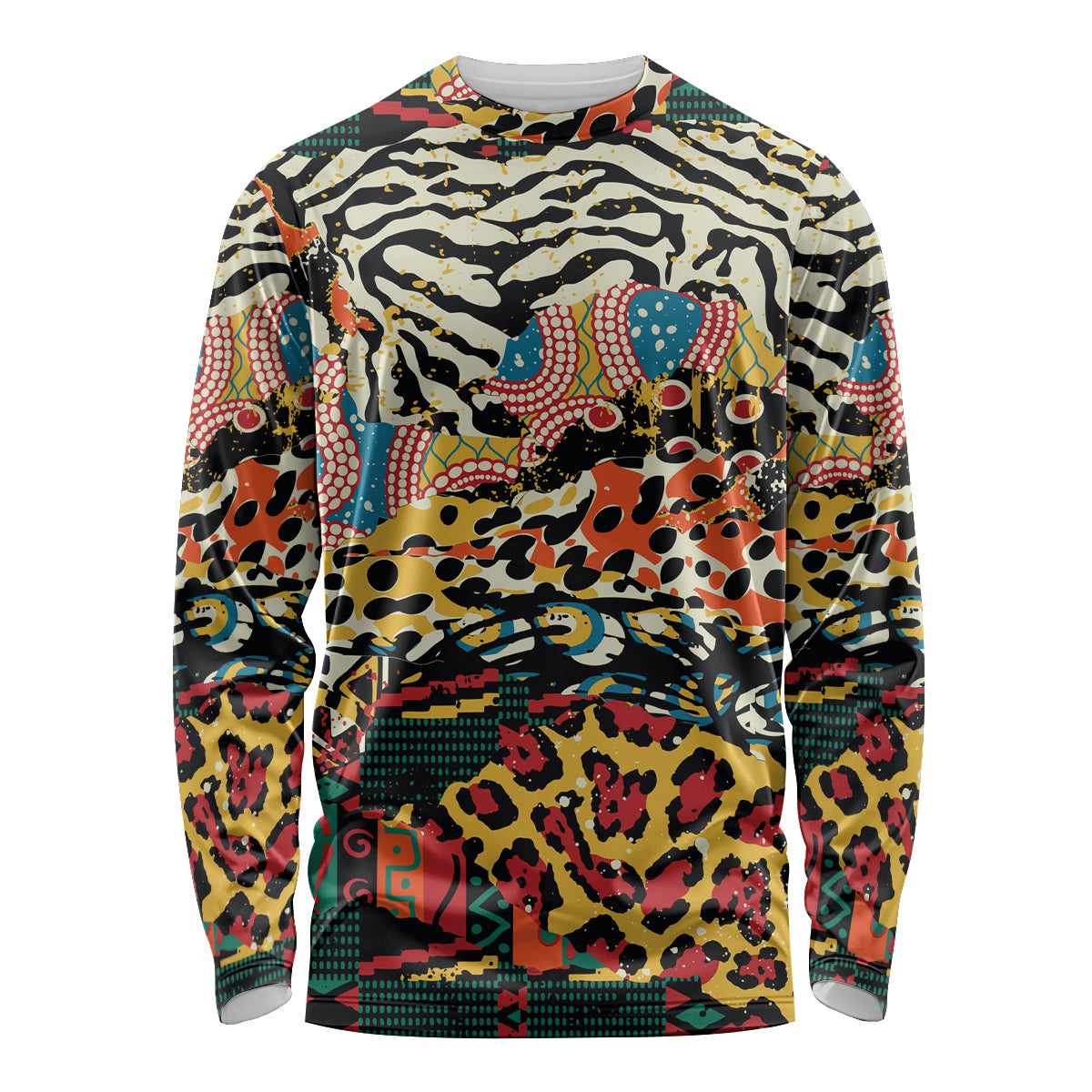 Africa Animal Pattern Long Sleeve Shirt - Wonder Print Shop