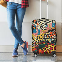 Africa Animal Pattern Luggage Cover - Wonder Print Shop