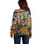 Africa Animal Pattern Off Shoulder Sweater - Wonder Print Shop
