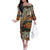 Africa Animal Pattern Off The Shoulder Long Sleeve Dress - Wonder Print Shop