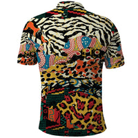 Africa Animal Pattern Polo Shirt - Wonder Print Shop