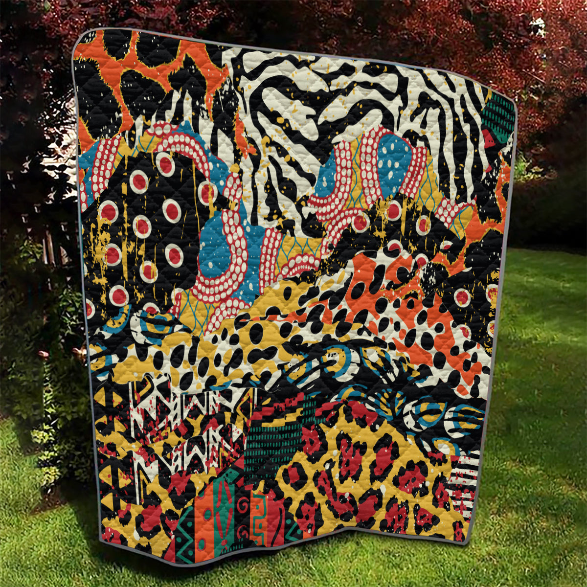 Africa Animal Pattern Quilt - Wonder Print Shop