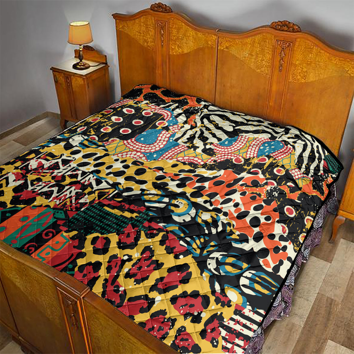 Africa Animal Pattern Quilt - Wonder Print Shop