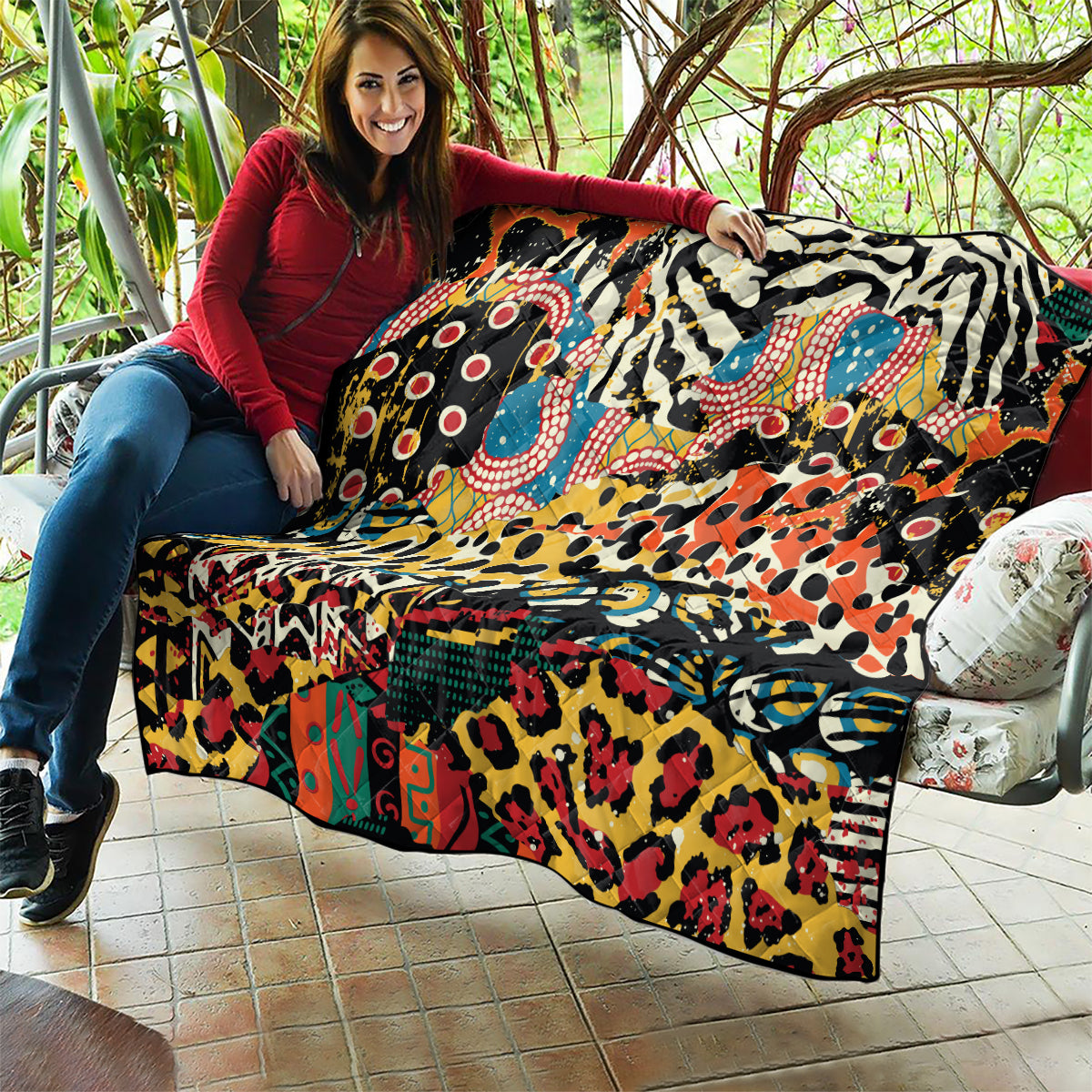 Africa Animal Pattern Quilt - Wonder Print Shop