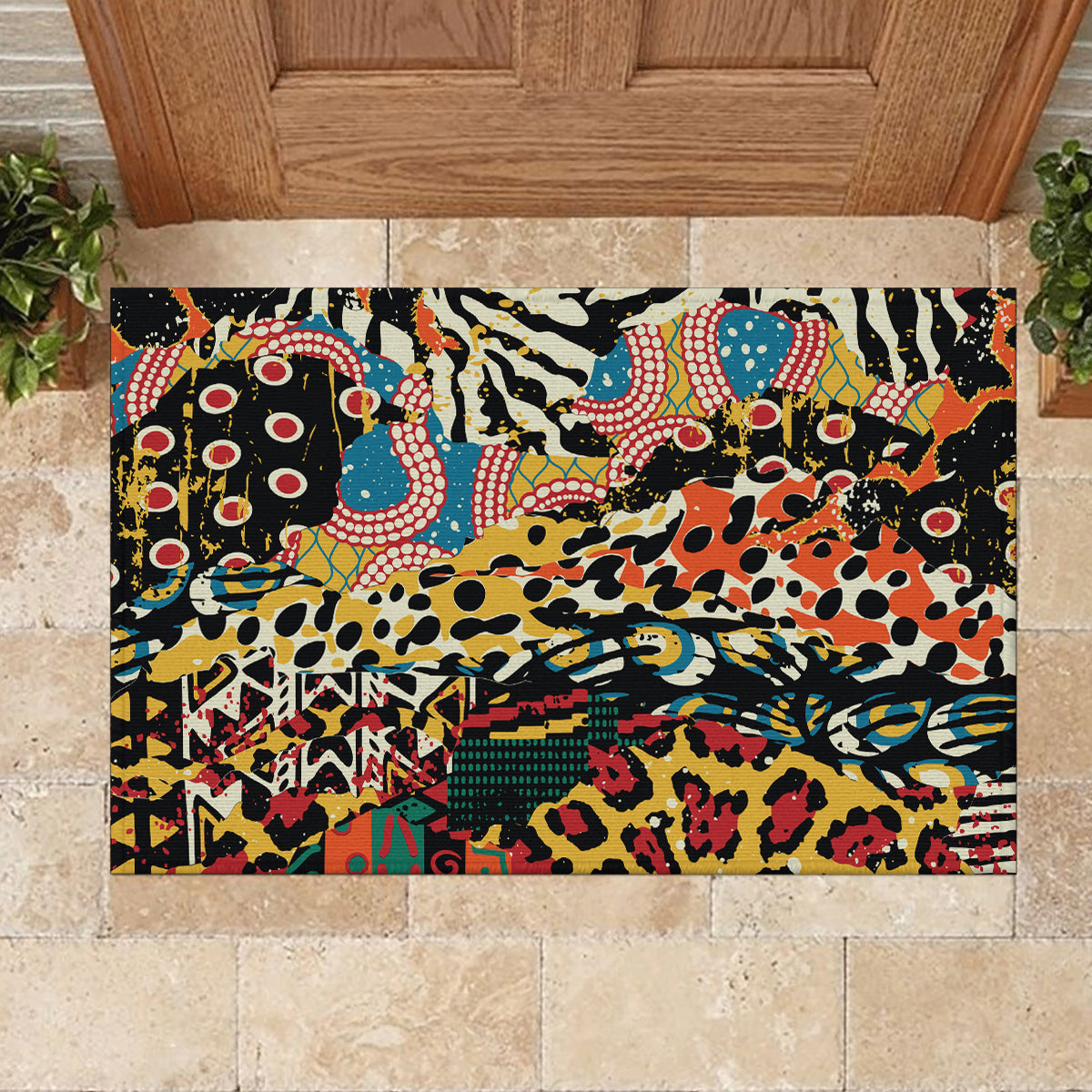 Africa Animal Pattern Rubber Doormat - Wonder Print Shop