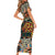 Africa Animal Pattern Short Sleeve Bodycon Dress - Wonder Print Shop