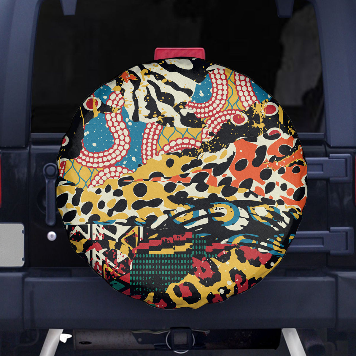 Africa Animal Pattern Spare Tire Cover - Wonder Print Shop