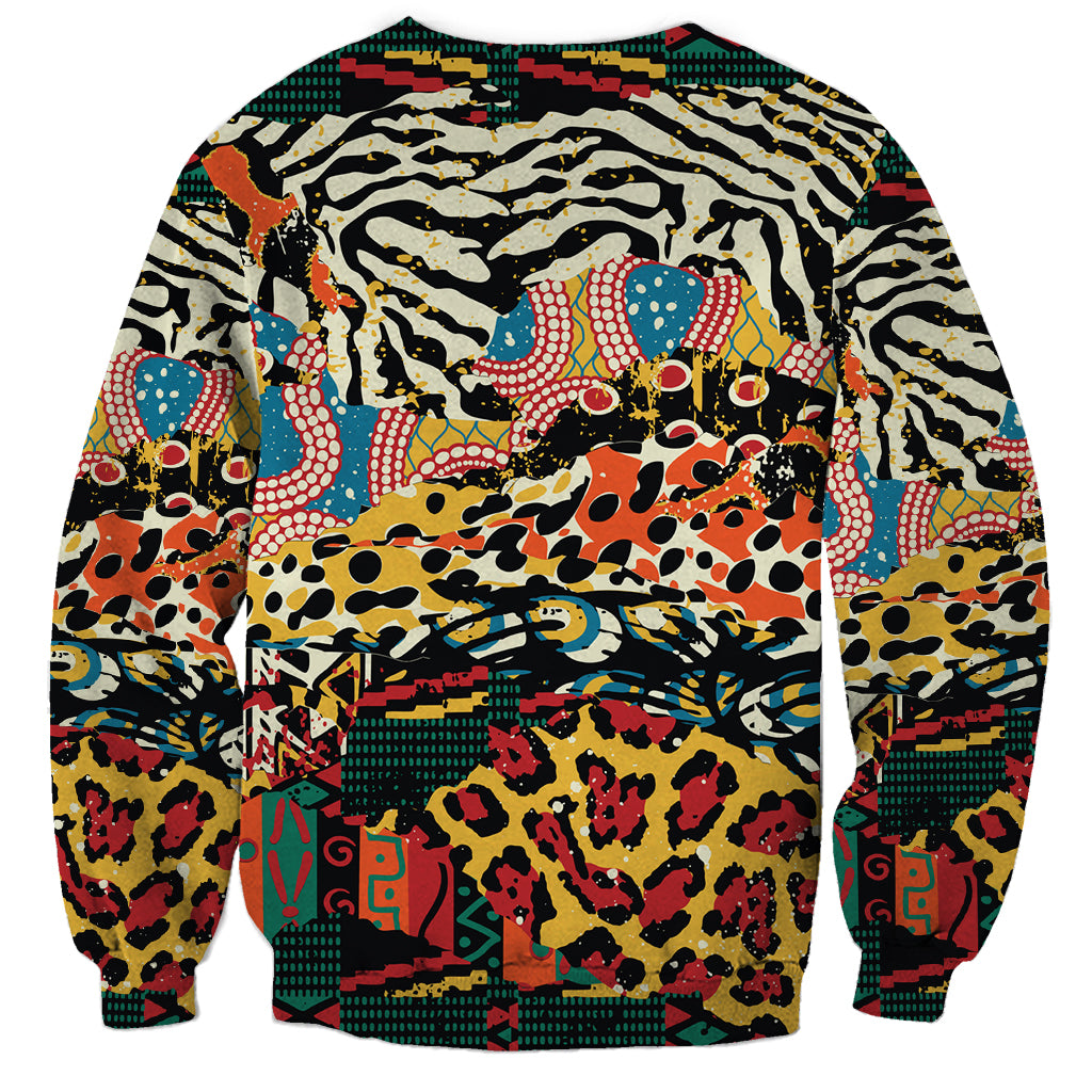 Africa Animal Pattern Sweatshirt - Wonder Print Shop