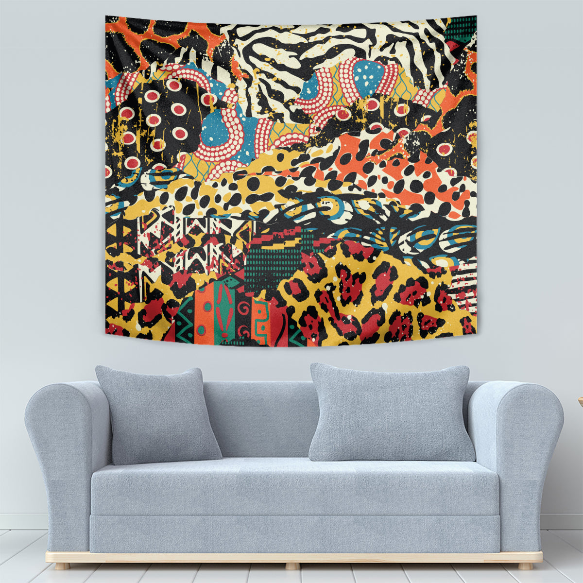 Africa Animal Pattern Tapestry - Wonder Print Shop