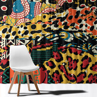 Africa Animal Pattern Window Curtain - Wonder Print Shop