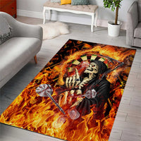 Skull Darts Area Rug Death In Fire