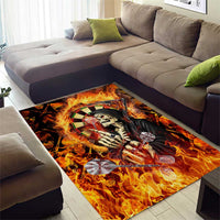 Skull Darts Area Rug Death In Fire