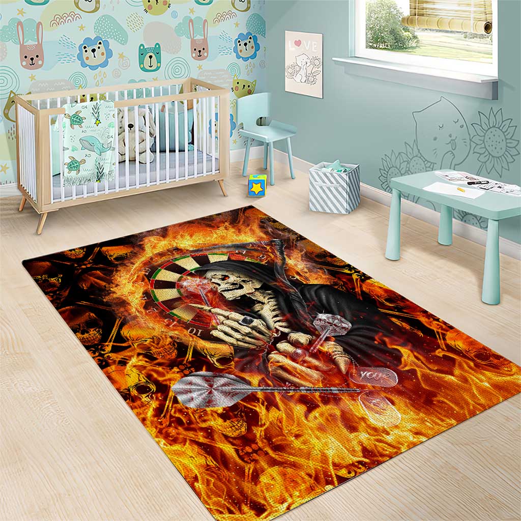 Skull Darts Area Rug Death In Fire