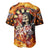 Personalised Skull Darts Baseball Jersey Death In Fire