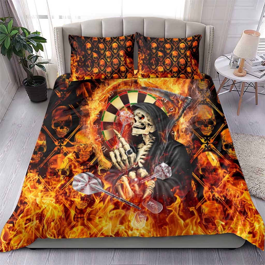 Skull Darts Bedding Set Death In Fire