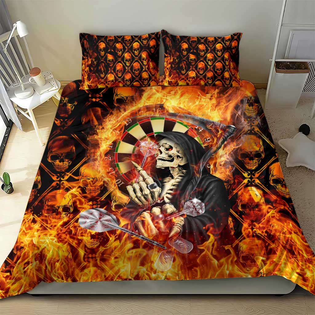 Skull Darts Bedding Set Death In Fire