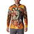 Personalised Skull Darts Button Sweatshirt Death In Fire