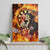 Skull Darts Canvas Wall Art Death In Fire