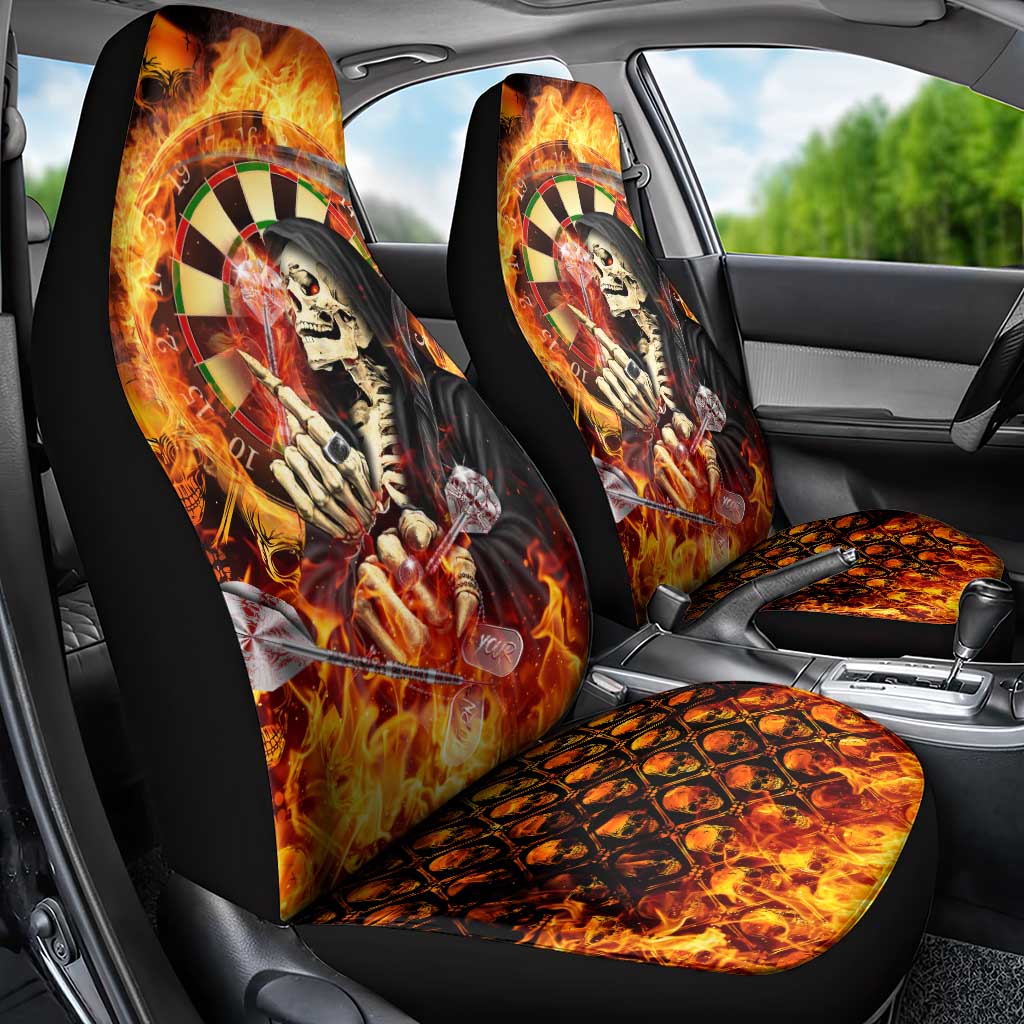 Skull Darts Car Seat Cover Death In Fire
