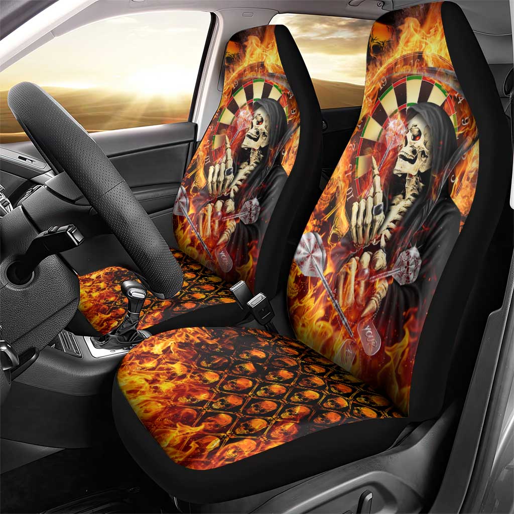 Skull Darts Car Seat Cover Death In Fire