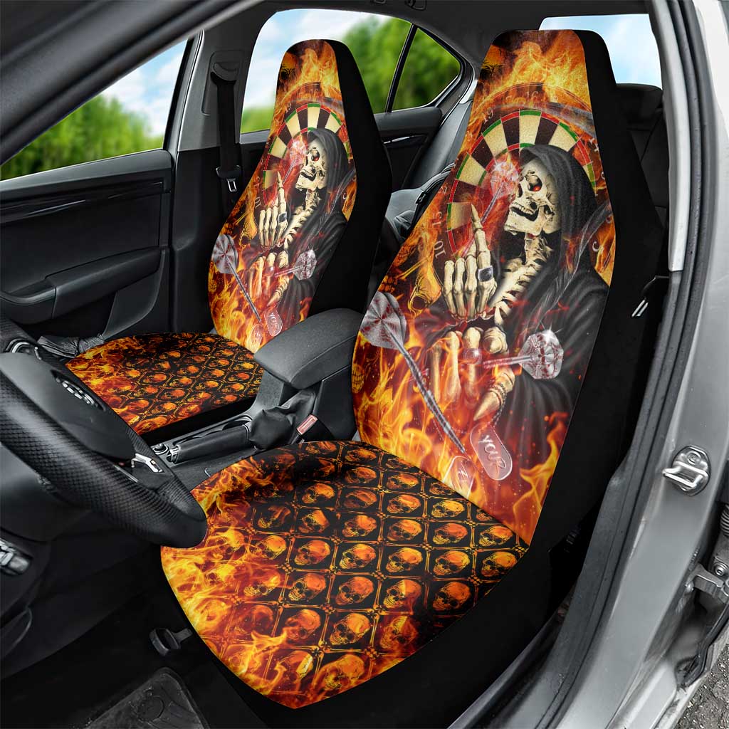 Skull Darts Car Seat Cover Death In Fire