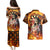 Personalised Skull Darts Couples Matching Puletasi and Hawaiian Shirt Death In Fire