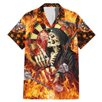 Personalised Skull Darts Family Matching Mermaid Dress and Hawaiian Shirt Death In Fire