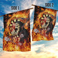 Skull Darts Garden Flag Death In Fire