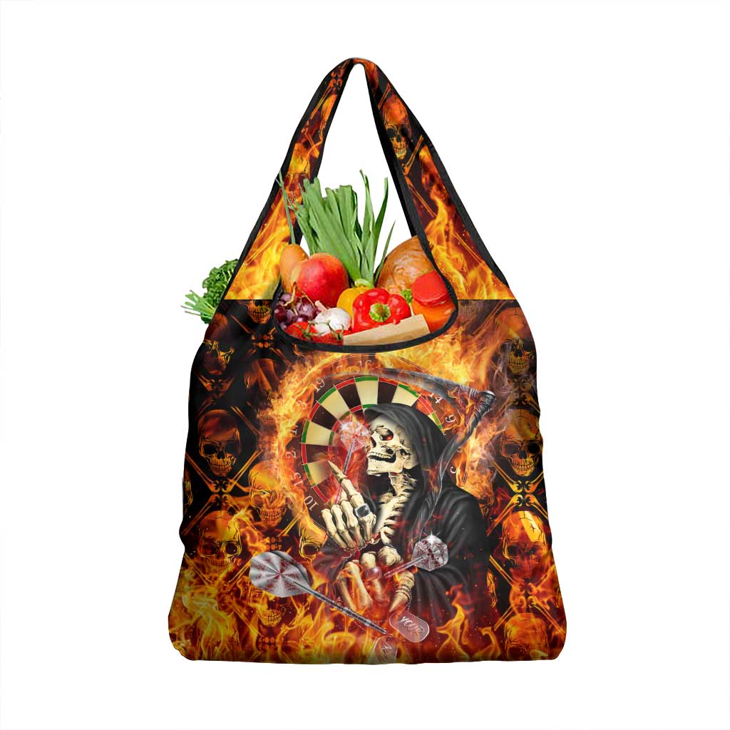 Skull Darts Grocery Bag Death In Fire