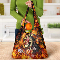 Skull Darts Grocery Bag Death In Fire