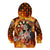 Personalised Skull Darts Kid Hoodie Death In Fire