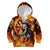 Personalised Skull Darts Kid Hoodie Death In Fire