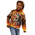 Personalised Skull Darts Kid Hoodie Death In Fire