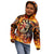 Personalised Skull Darts Kid Hoodie Death In Fire