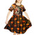 Personalised Skull Darts Kid Short Sleeve Dress Death In Fire