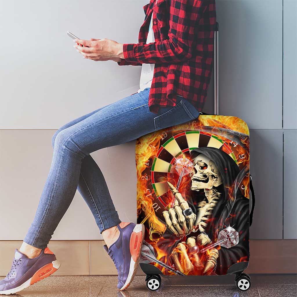 Skull Darts Luggage Cover Death In Fire