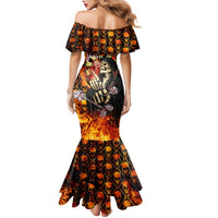 Personalised Skull Darts Mermaid Dress Death In Fire