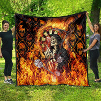 Skull Darts Quilt Death In Fire