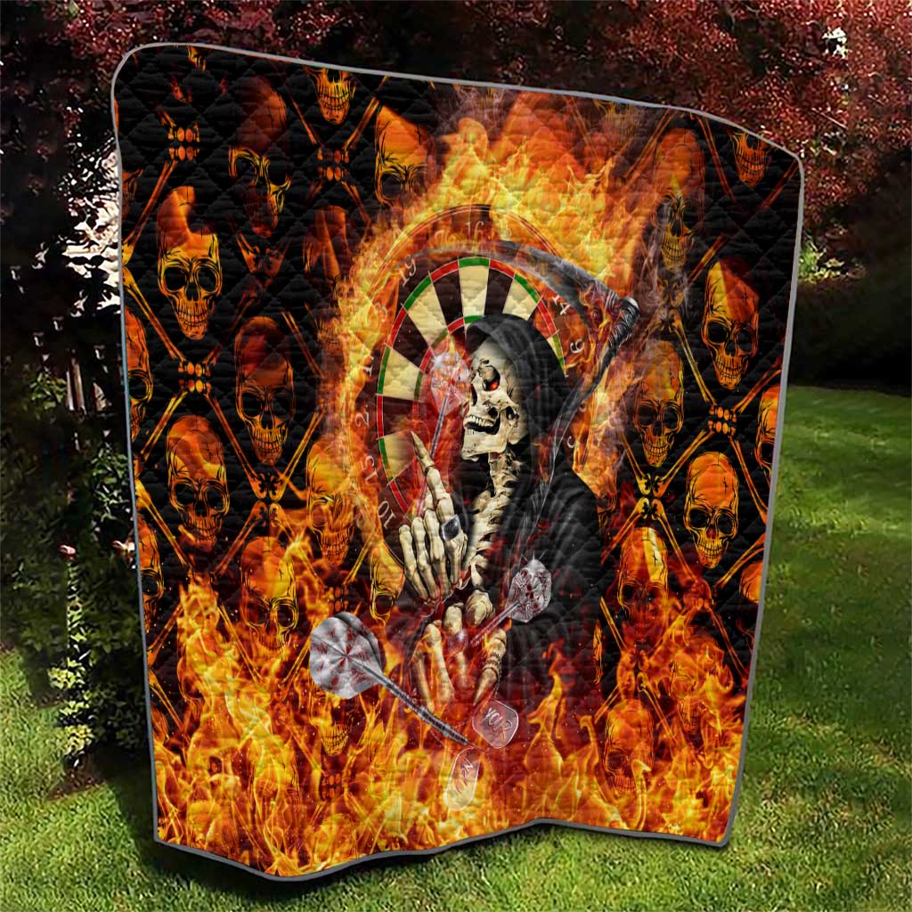 Skull Darts Quilt Death In Fire