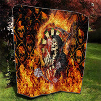 Skull Darts Quilt Death In Fire