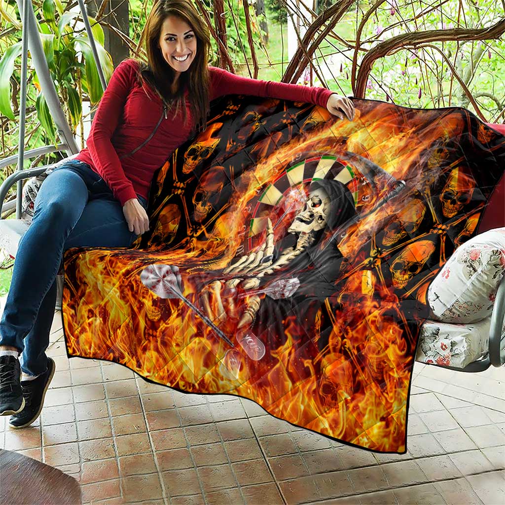 Skull Darts Quilt Death In Fire