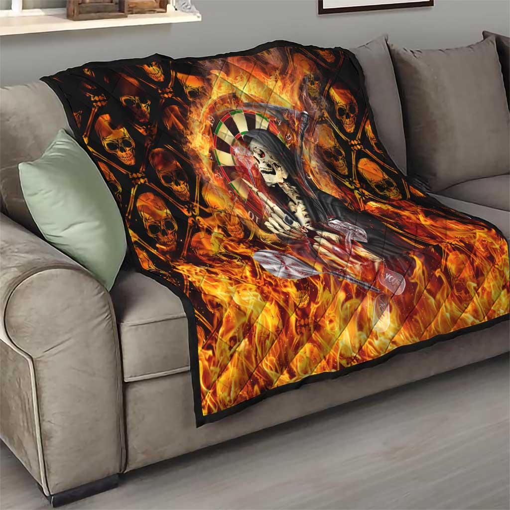 Skull Darts Quilt Death In Fire