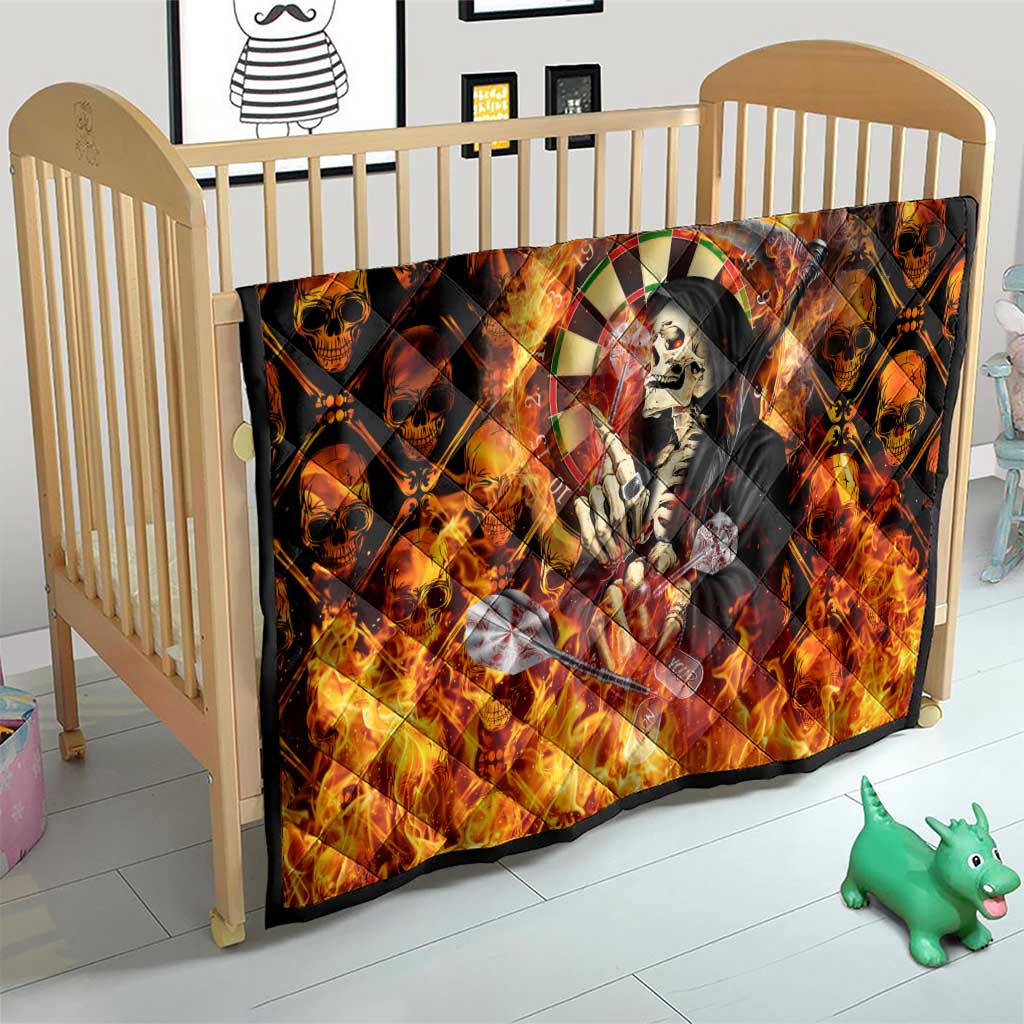 Skull Darts Quilt Death In Fire
