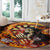 Skull Darts Round Carpet Death In Fire