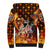 Personalised Skull Darts Sherpa Hoodie Death In Fire