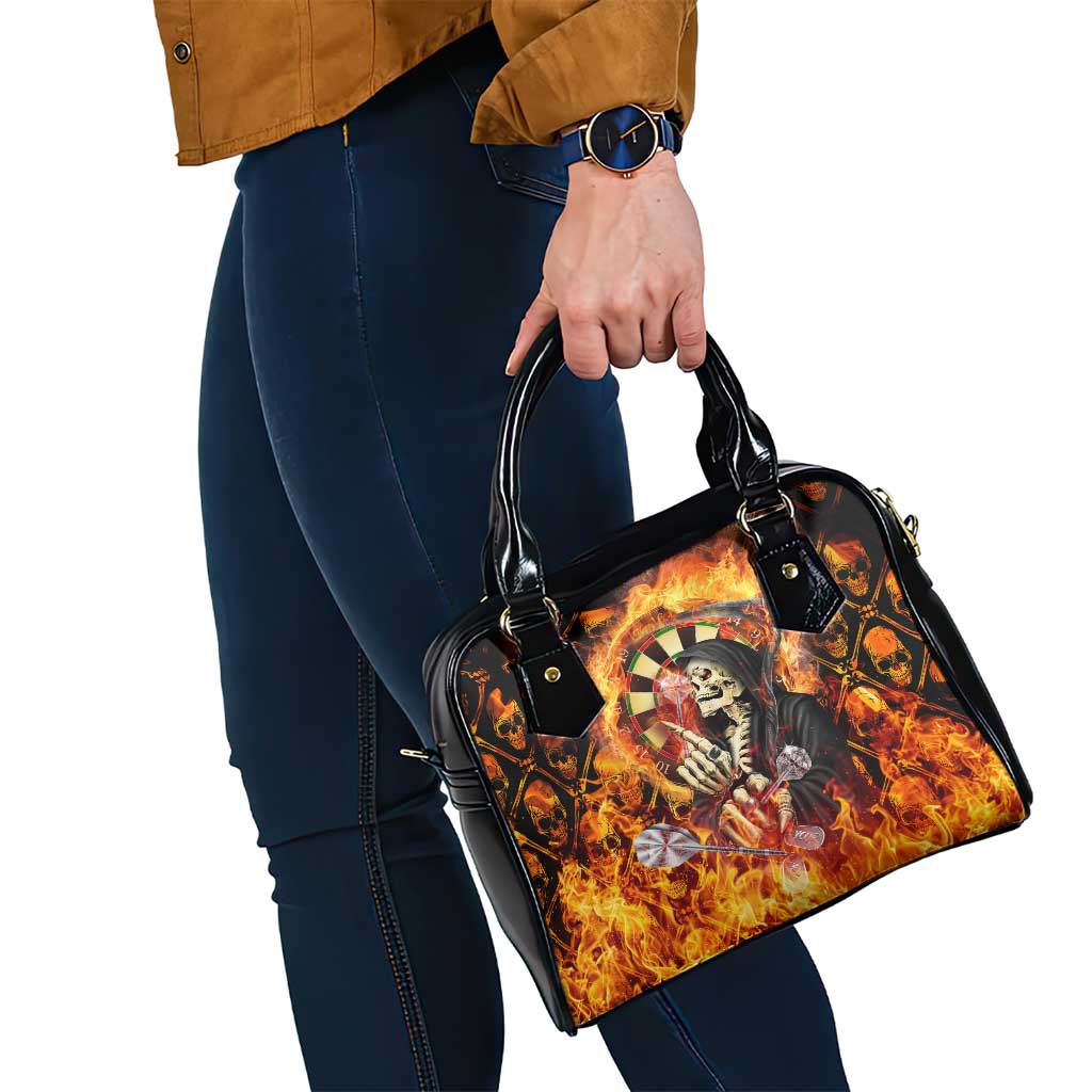 Skull Darts Shoulder Handbag Death In Fire