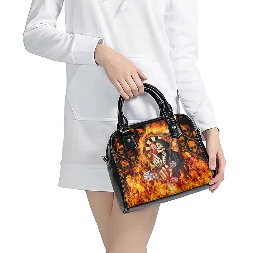 Skull Darts Shoulder Handbag Death In Fire